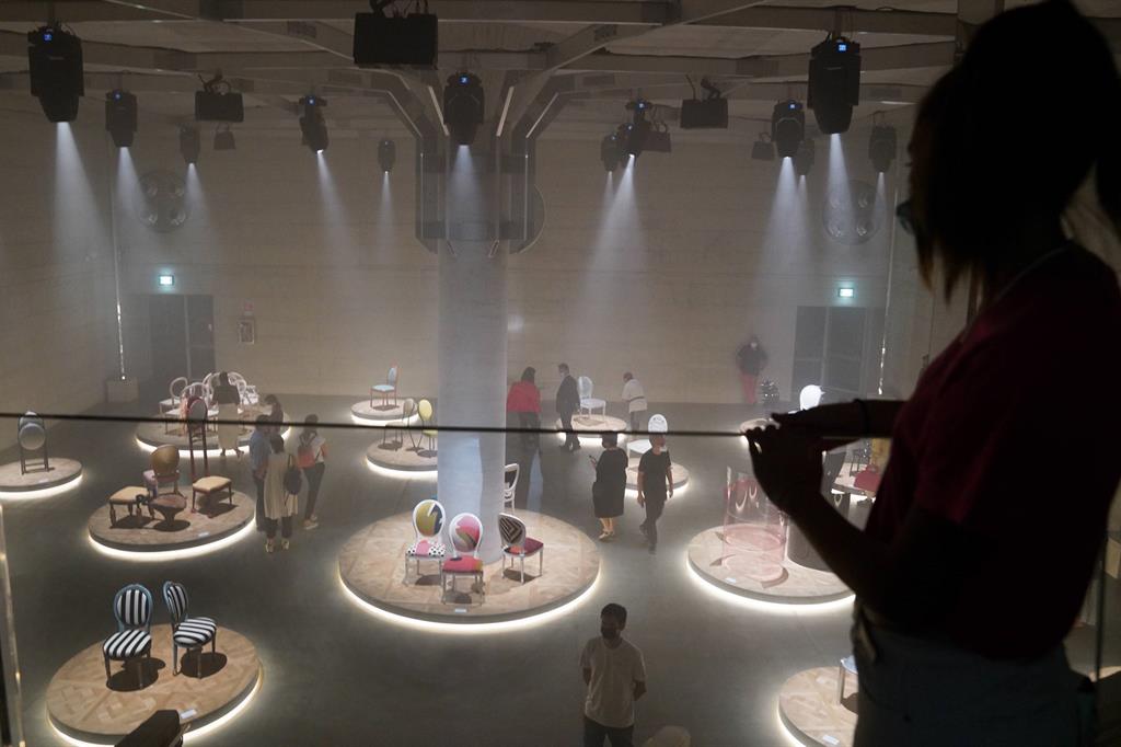 Nella foto Installazioni di Christian Dior a Palazzo Citterio (Milano - 2021-09-07, DUILIO PIAGGESI)