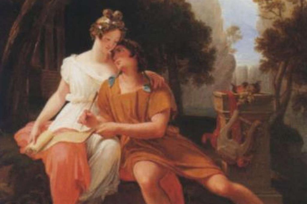 Auguste-Jean-Baptiste Vinchon, "Properzio e Cynthia a Tivoli"