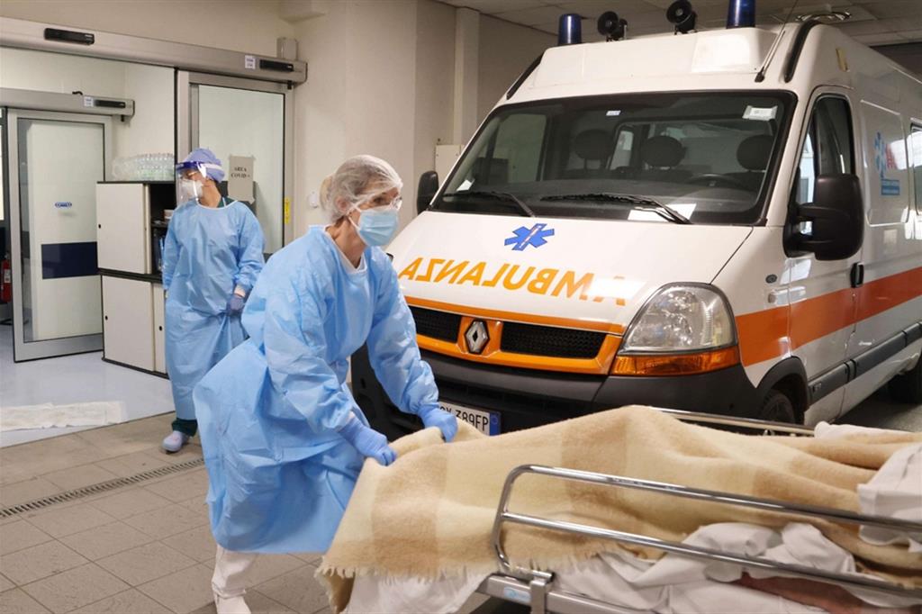 Reparto Covid del pronto soccorso dell'Ospedale Oglio Po di Cremona