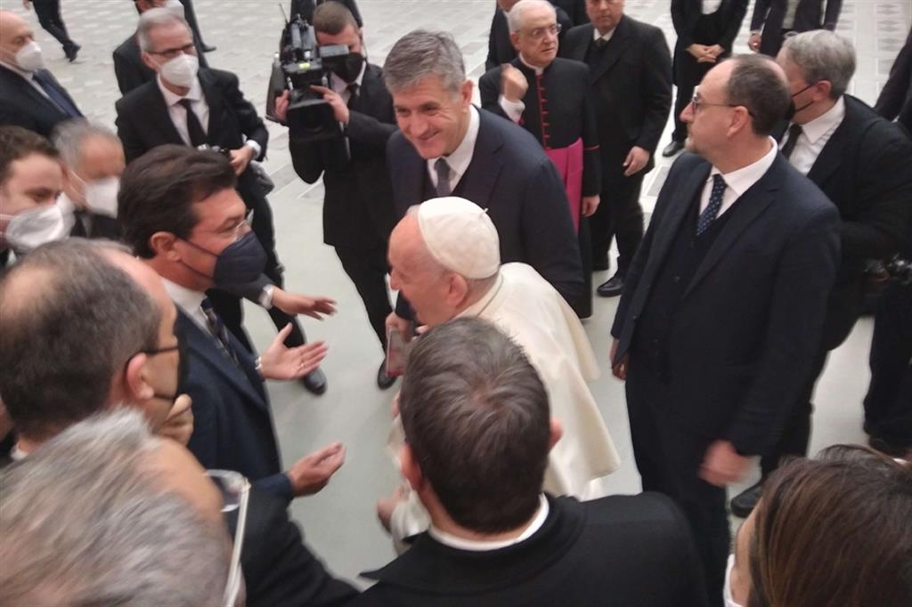 Il Papa a colloquio con il presidente Anspi, Dessì