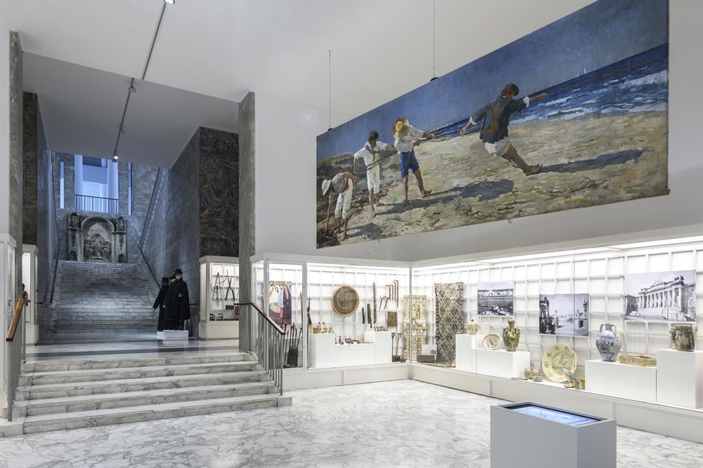 L’ingresso del rinnovato Museo della Civiltà a Roma, nel quartiere EUR