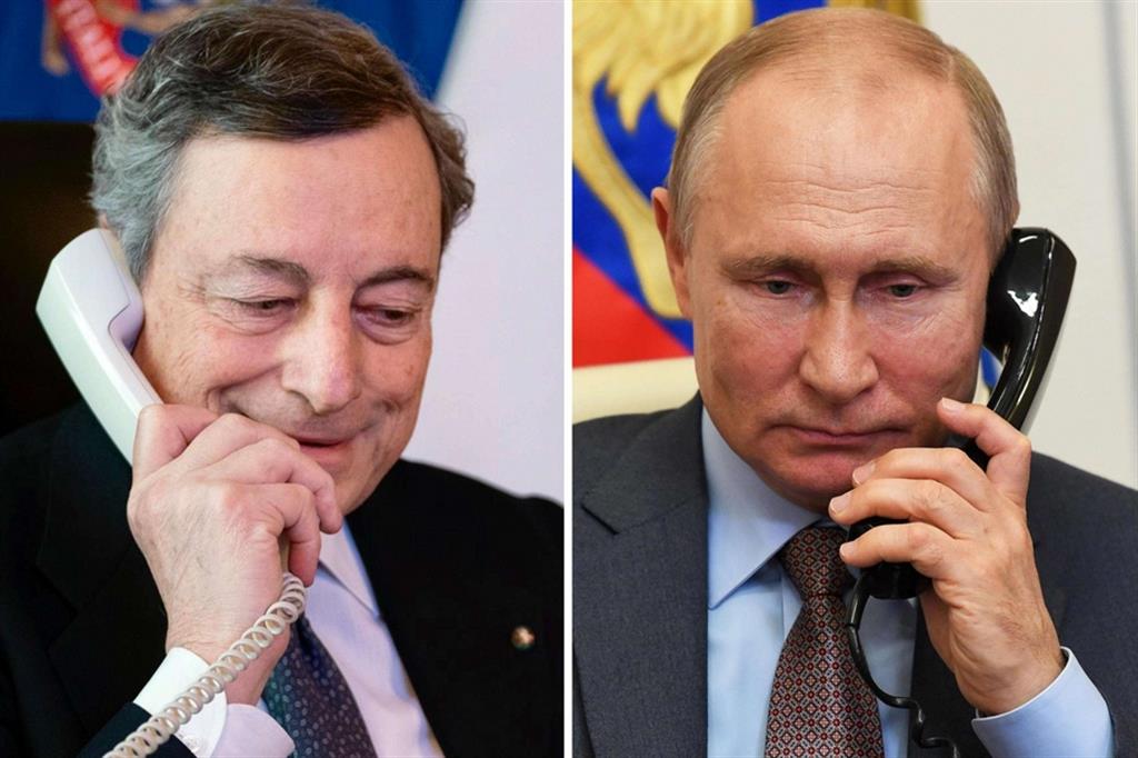 Draghi sente Putin. «Non vedo spiragli di pace. Provo a mediare sul grano»