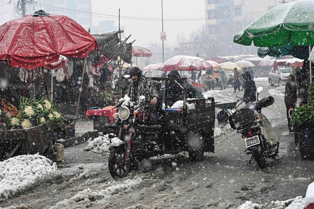 Nevicata a Kabul - Mohd RASFAN / AFP
