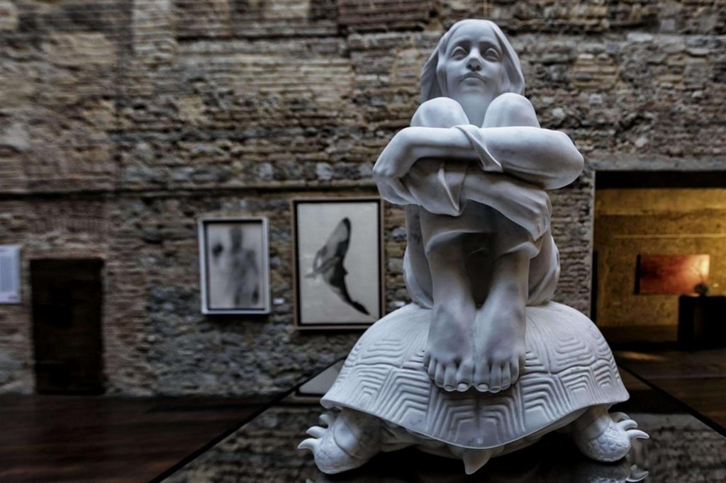 Un'immagine della mostra “Massimiliano Galliani e Michelangelo Galliani. HYBRIS”, a cura di Alberto Zanchetta. Montecchio Emilia, fino al 27 marzo