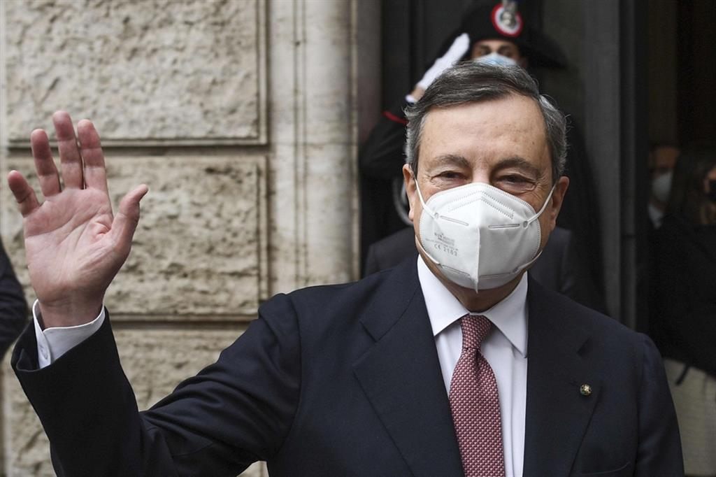 Mario Draghi da un anno al governo
