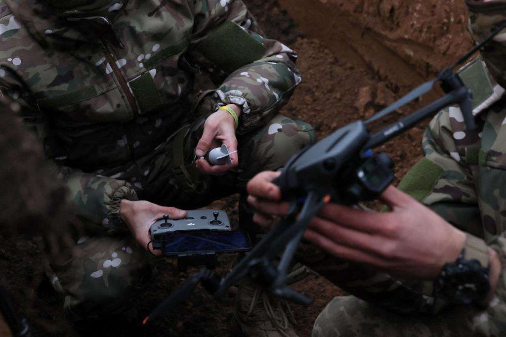 Un drone utilizzato dall'esercito ucraino