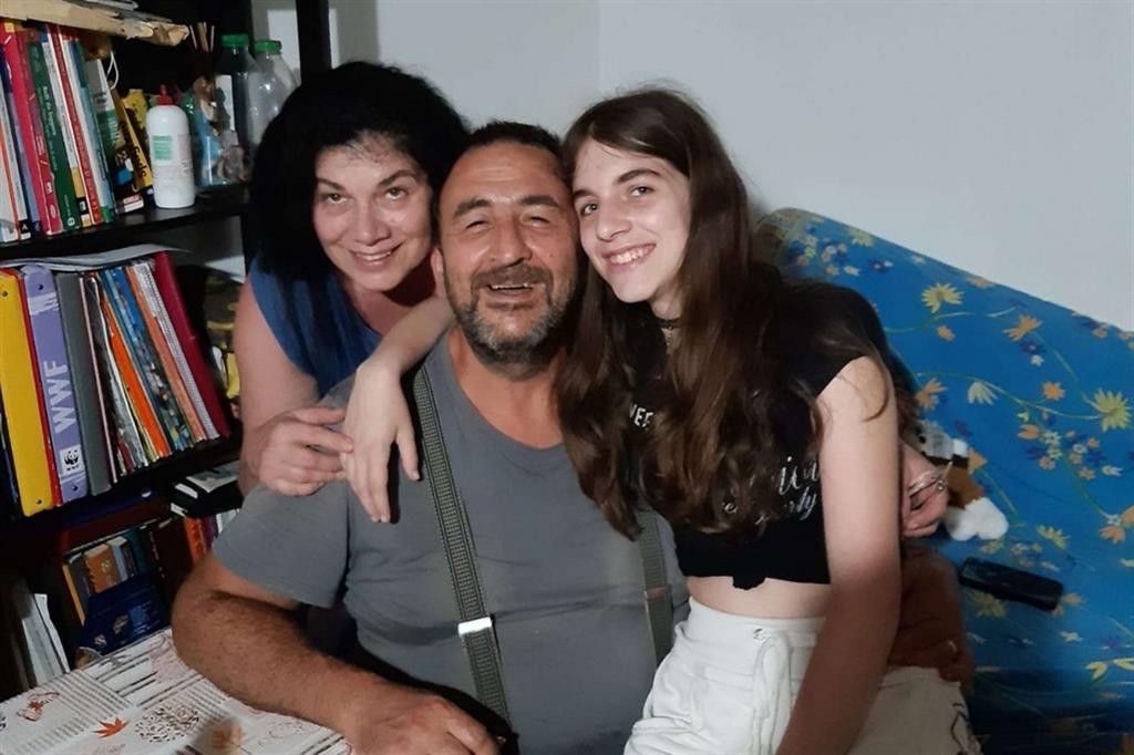 Chiara Gualzetti con i genitori
