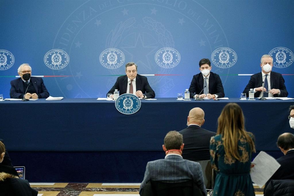 La conferenza stampa del premier Draghi