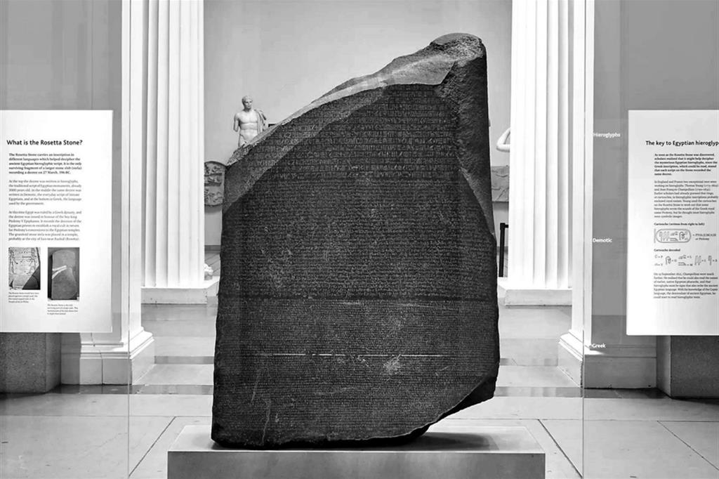 La Stele di Rosetta al British Museum