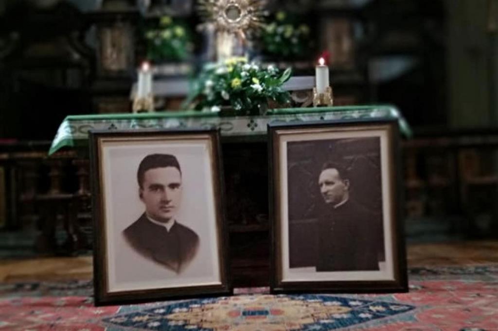 Don Mario Ghibaudo e don Giuseppe Bernardi, i due sacerdoti uccisi dai nazisti nell'eccidio di Boves proclamati beati martiri il 16 ottobre
