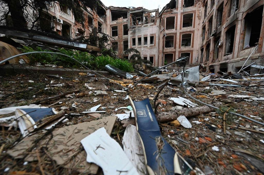Distruzione a Kharkiv, 28 maggio
