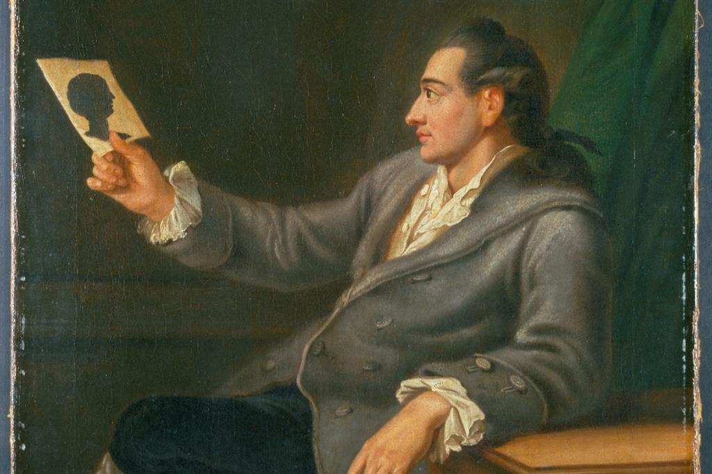 Il giovane Goethe, dipinto di Georg Melchior Kraus (1775-1776)