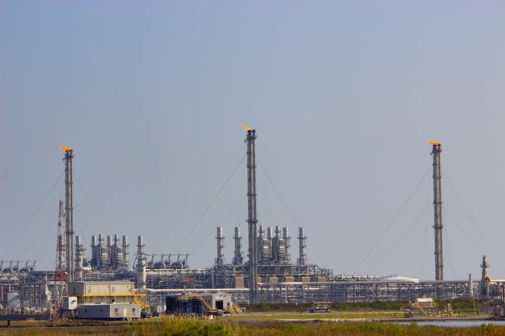 Flaring a Sabine Pass, in Texas