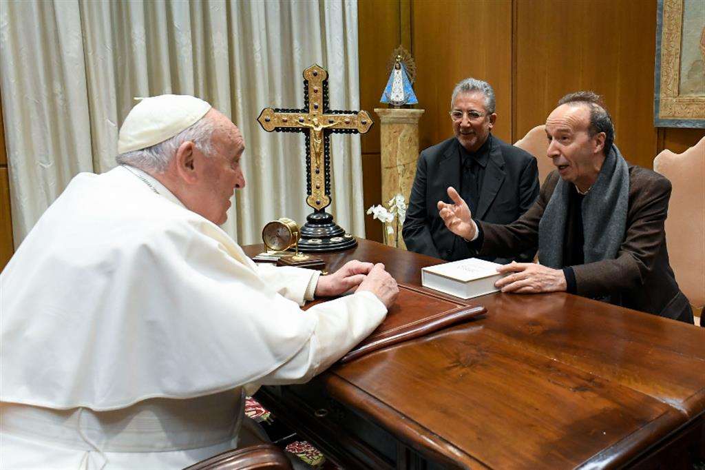 Papa Francesco ha incontrato Roberto Benigni