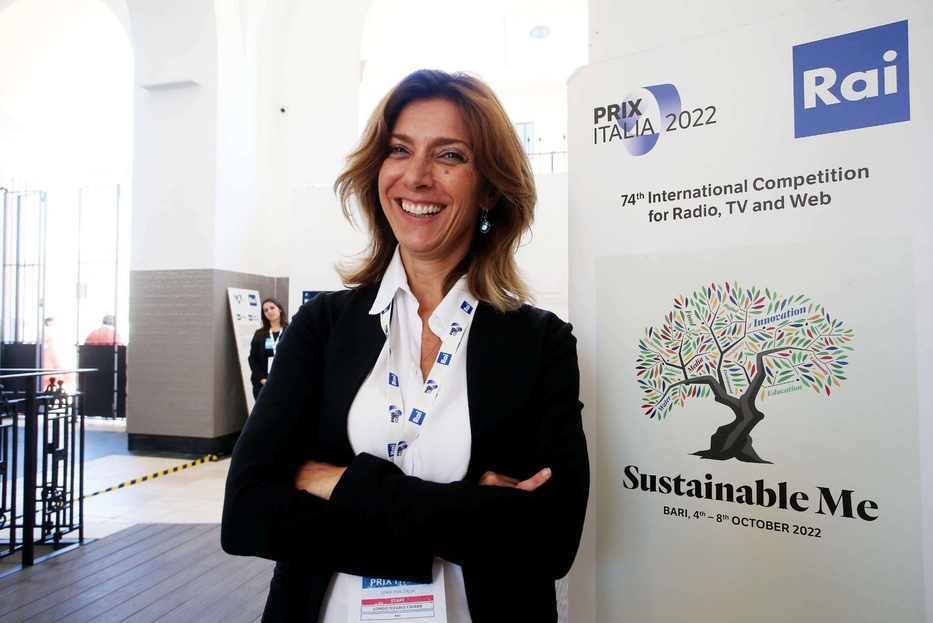Chiara Longo Bifano giornalista Rai e segretario generale del Prix Italia che si svolgerà a Bari da oggi all’8 ottobre sul tema della sostenibilità