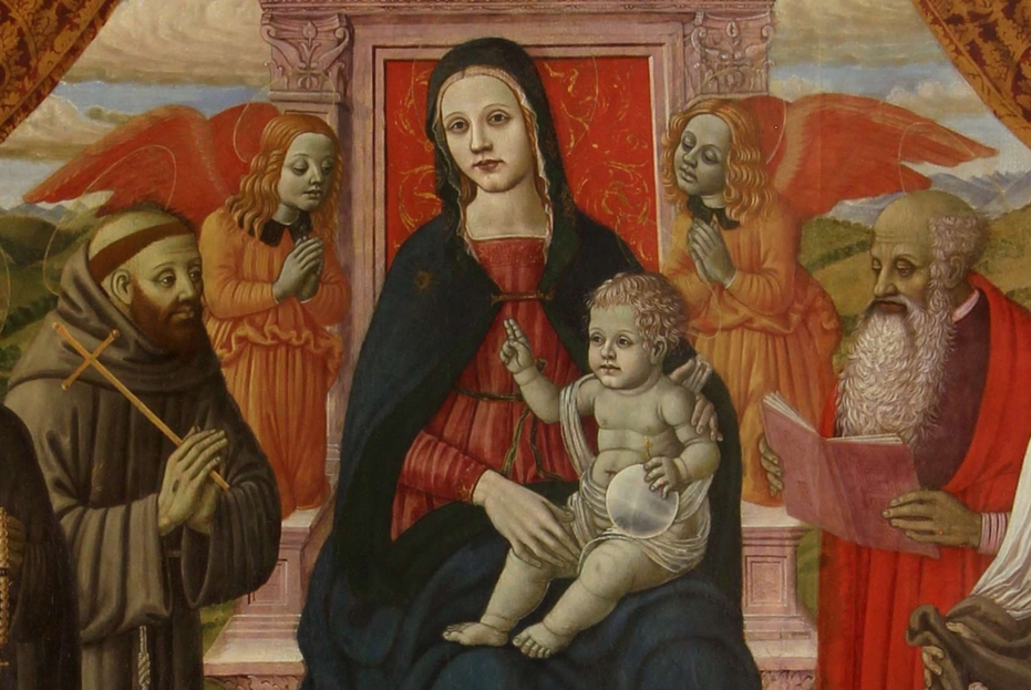 Bernardino del Castelletto, Madonna con Bambino in trono
