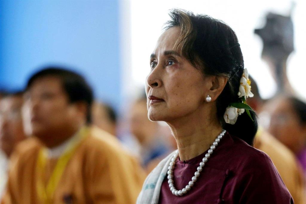 La leader della disciolta Lega nazionale per la democrazia birmana, Aung San Suu Kyi