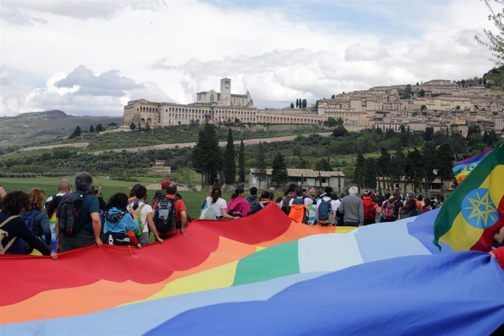 La marcia per la pace ad Assisi