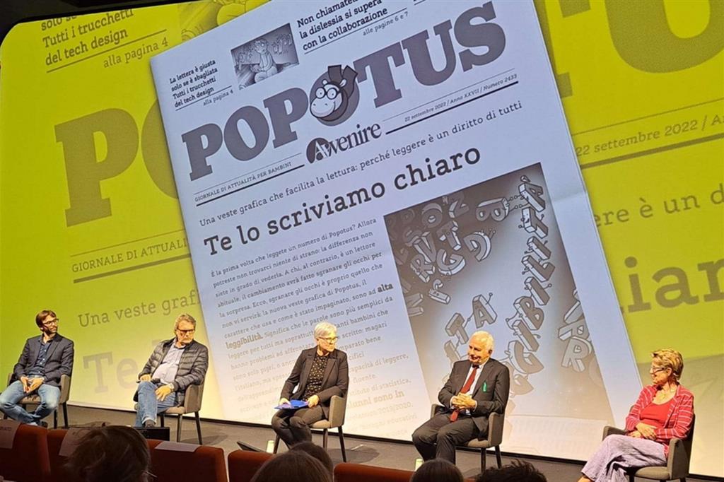 Un momento della presentazione del nuovo Popotus ieri, al Meet di Milano