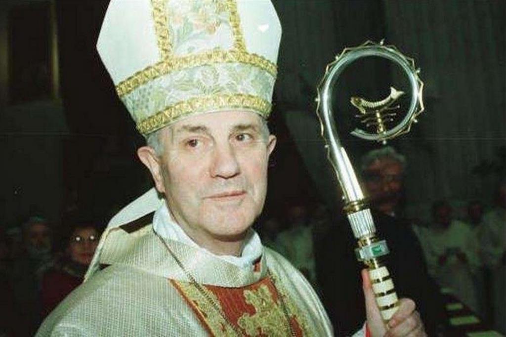 Monsignor Bruno Foresti, quando era vescovo a Brescia