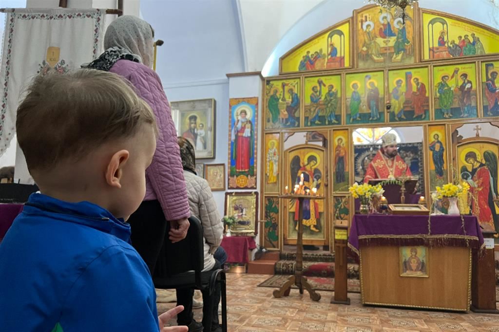 La celebrazione in una chiesa greco-cattolica ucraina