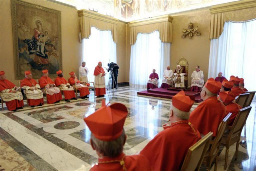 Il Concistoro davanti al quale Benedetto XVI annunciò la sua rinuncia