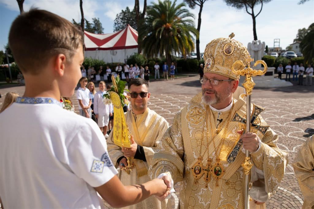 L’arcivescovo maggiore di Kiev, Sviatoslav Shevchuk, al Sinodo della Chiesa greco-cattolica ucraina che si è svolto a Roma