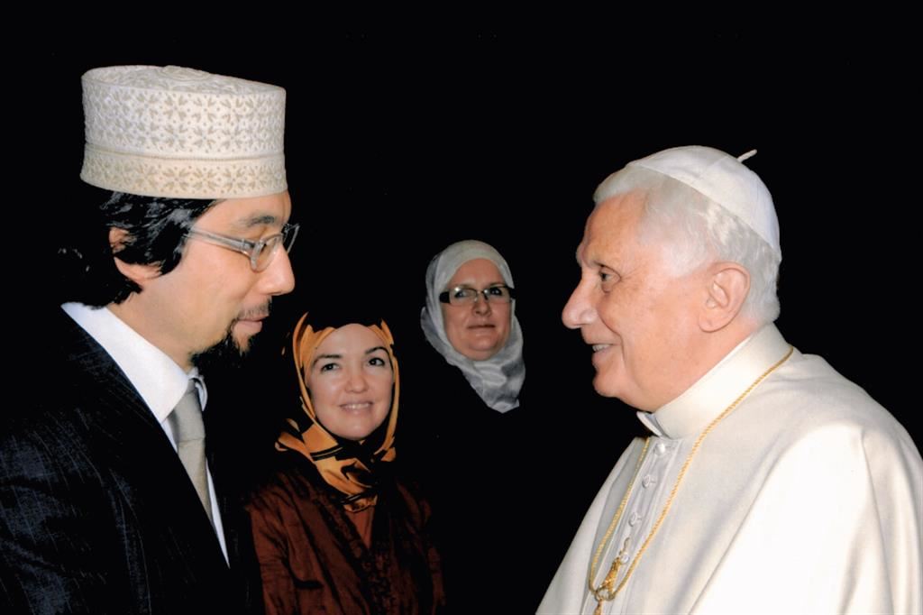 L’imam Pallavicini con Benedetto XVI