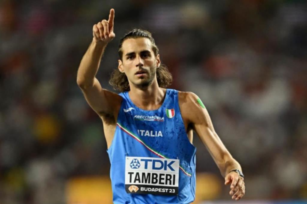 Il saltatore Gianmarco Tamberi, 31 anni, oro olimpico a Tokyo e oro mondiale a Budapest