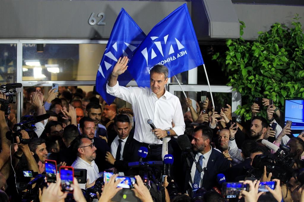 Kyriakos Mitsotakis ringrazia gli elettori