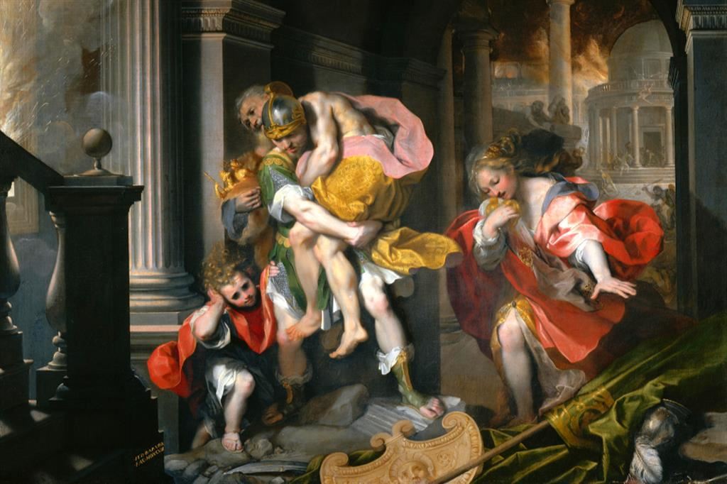 Federico Barocci, "Fuga di Enea da Troia", 1598. Roma, Galleria Borghese