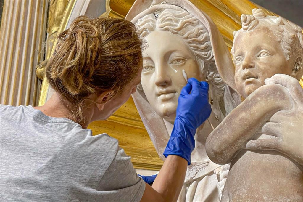 Il restauro della "Madonna del Parto" di Jacopo Sansovino