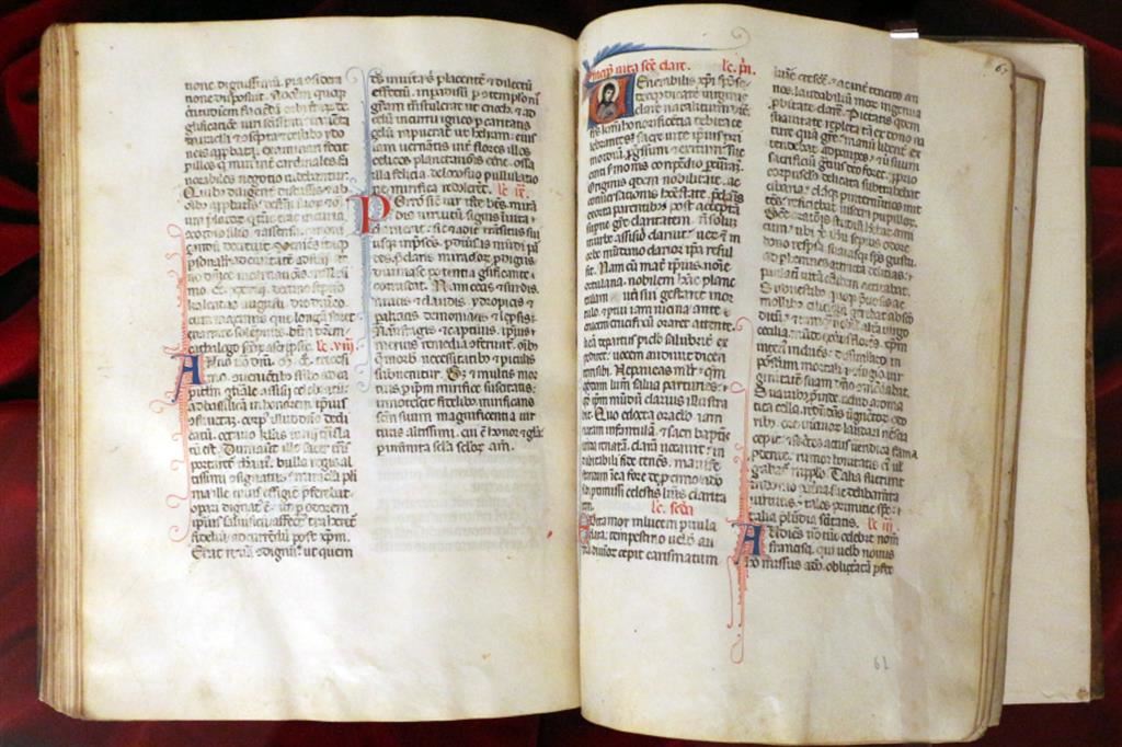 Manoscritto della “Legenda Maior”, XIII secolo. Firenze, Biblioteca Medicea Laurenziana