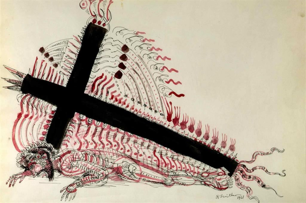 Robert Smithson, Fallen Christ,1961