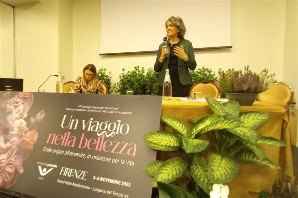 Marina Casini al convegno nazionale del Movimento per la Vita, di cui è presidente