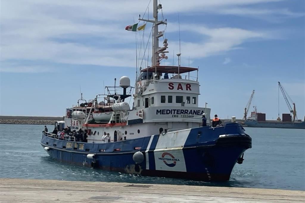 La nave Mare Jonio di Mediterranea Saving Humans