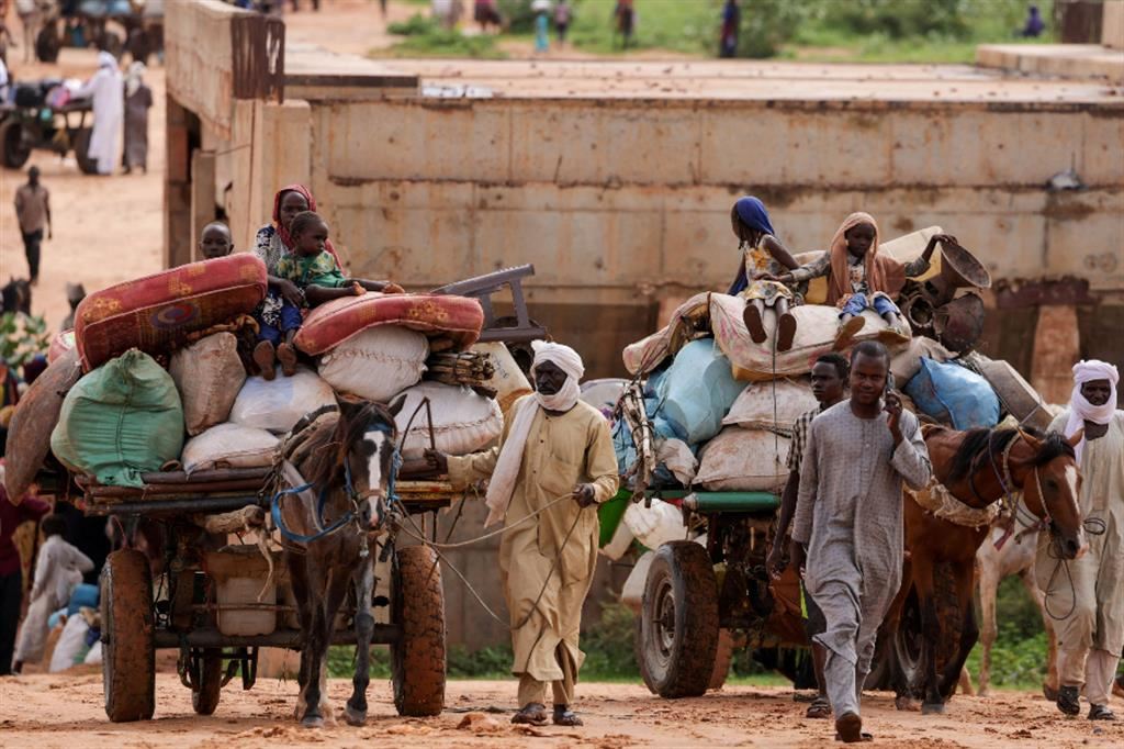 L'arrivo dei profughi sudanesi nel campo di Adré in Ciad