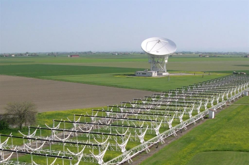 Il radiotelescopio dell'Inaf in provincia di Bologna