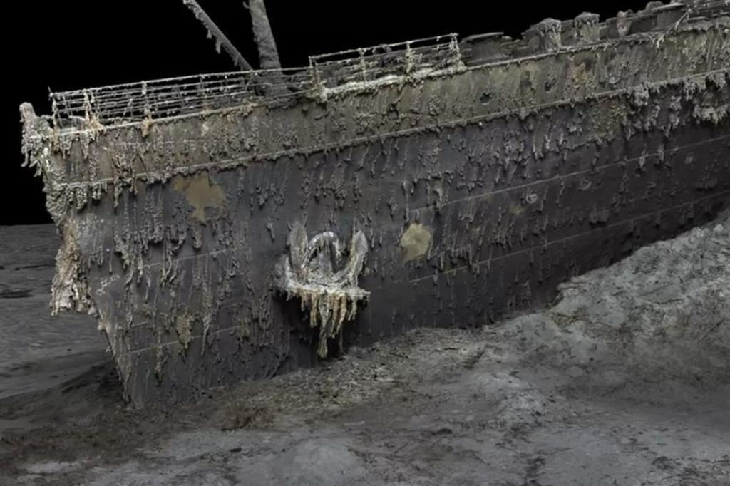 La ricostruzione in 3D del relitto del Titanic