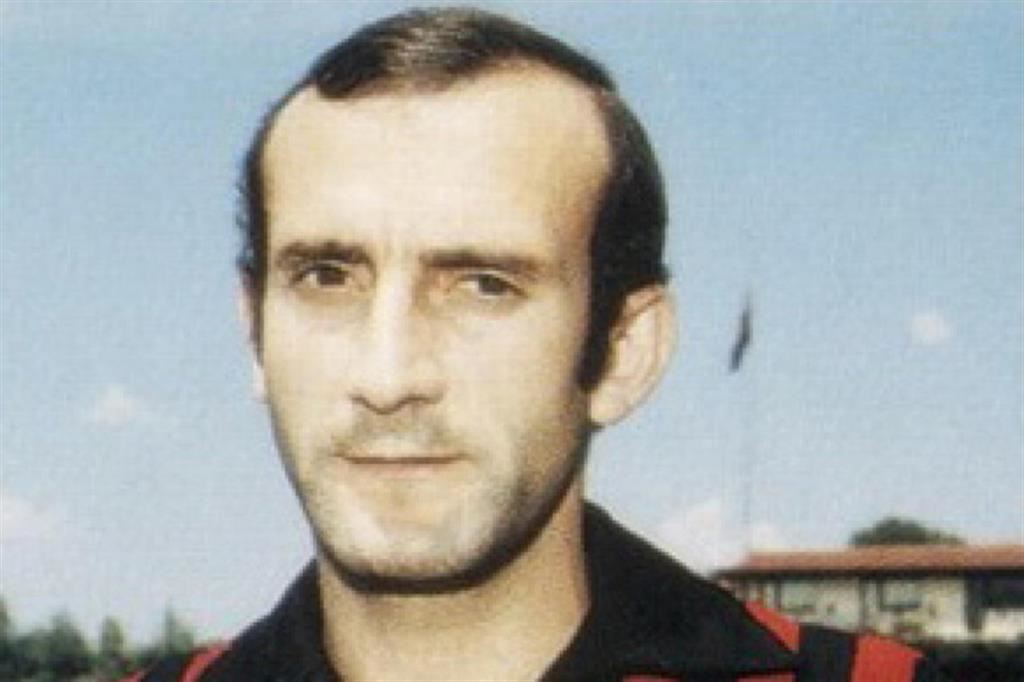 Giovanni Lodetti con la maglia del Milan