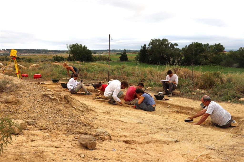 Gli scavi bel sito di Los Monegros