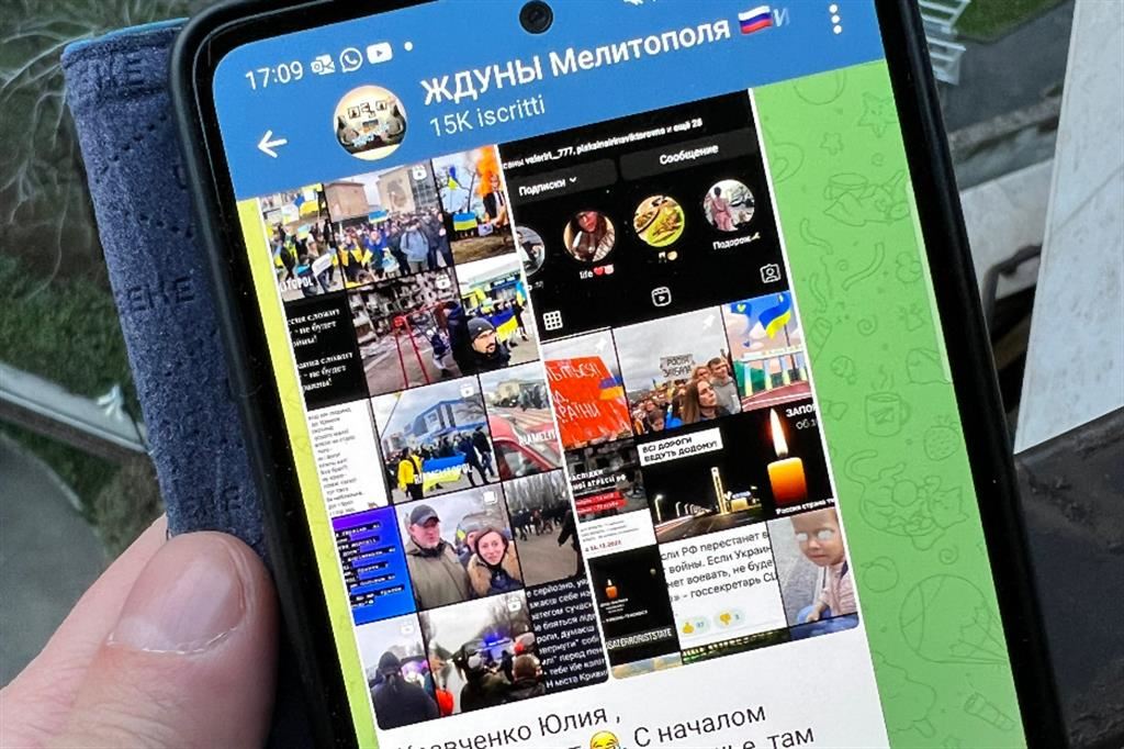 La chat russa con i profili segnalatici dei filo-ucraini nei territori occupati di Melitopol
