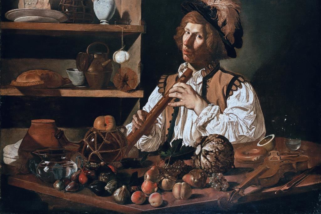Francesco Boneri detto Cecco del Caravaggio, “Flautista”, 1615-1620. Oxford, Ashmolean Museum