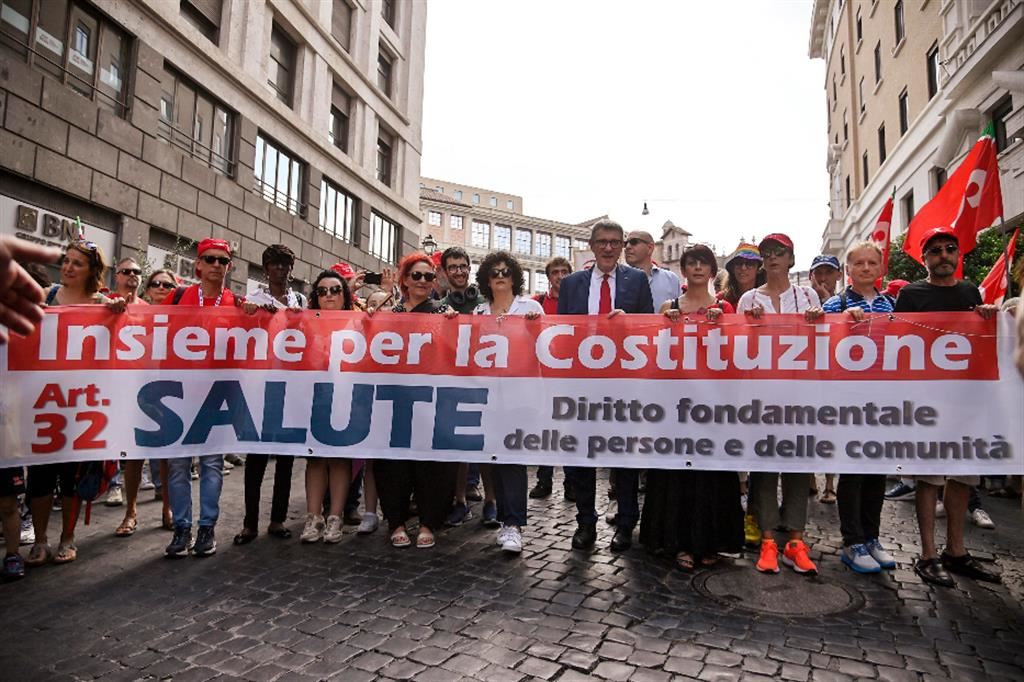 La manifestazione per la Salute a Roma