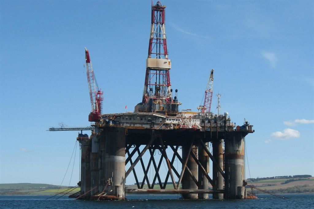 Una piattaforma petrolifera sulle isole britanniche Falklands, rivendicate dall'Argentina come "Malvinas"