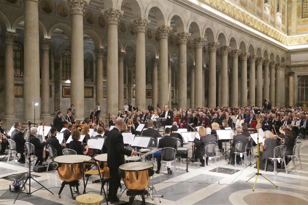 Il concerto "Religioni Unite in Musica" dell'Orchestra Sinfonica di Gerusalemme alla Basilica Papale di San Paolo fuori le Mura a Roma