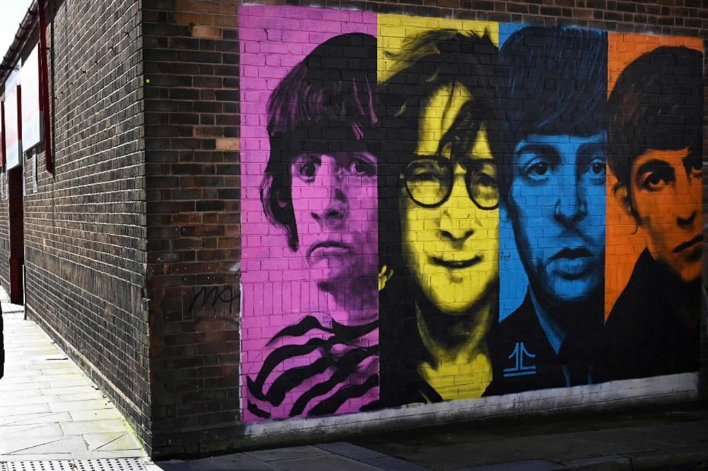 Un murales dedicato ai Beatles