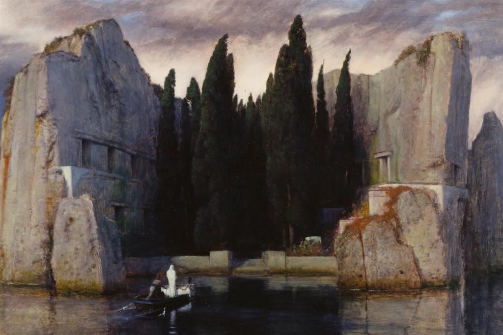 Arnold Böcklin, “L’isola dei morti” (terza versione), 1883 (particolare)