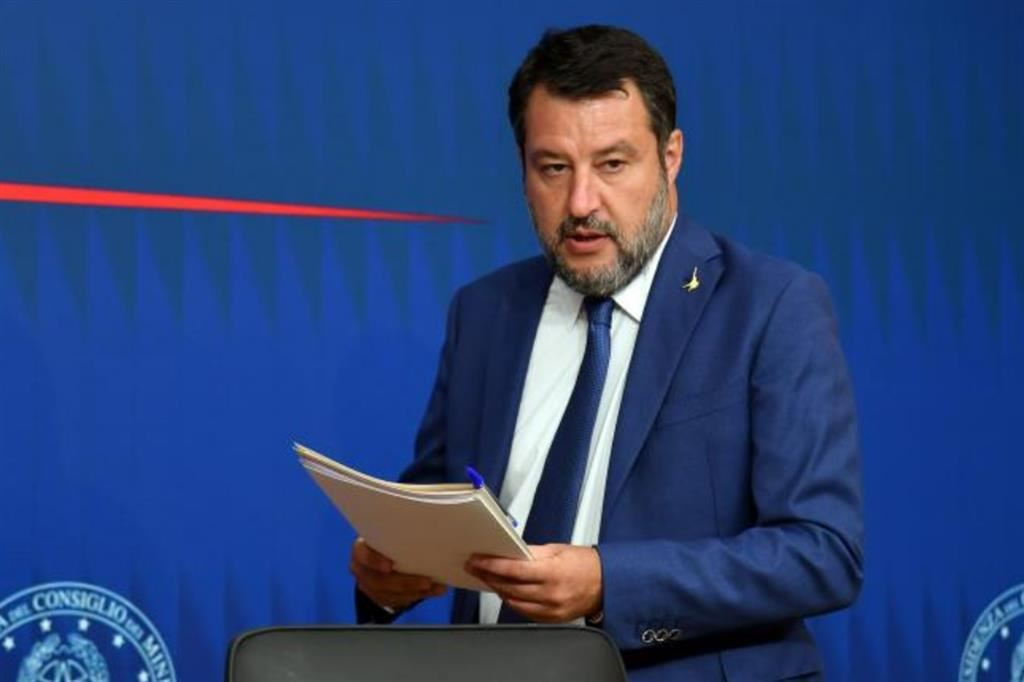Il ministro alle Infrastrutture e ai Trasporti Matteo Salvini