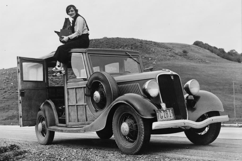 Dorothea Lange in California nel 1936 (autore anonimo)